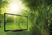 Les Se sommersporten på Sharps nye monster-TV-er